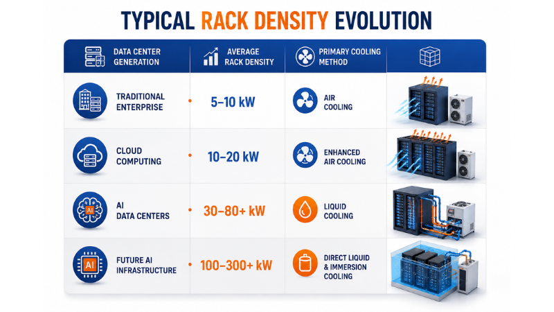 Typical Rack Density Evolution