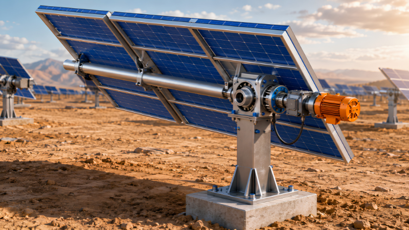 Utility-scale solar tracker design