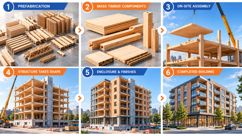 Mass Timber Differs from Traditional Light-Frame Wood